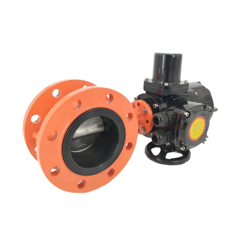 electric flange butterfly valve electric flange butterfly valve